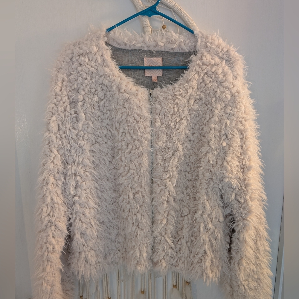 Candie's Fuzzy Cream Jacket